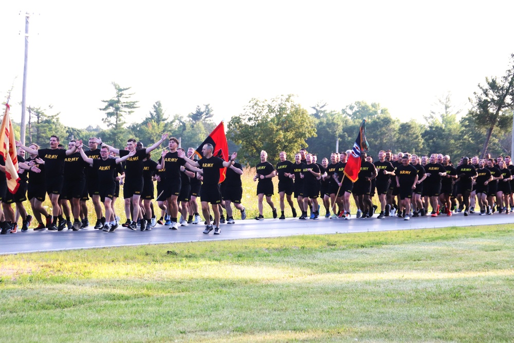 Installation Run brings together Soldiers from across Fort McCoy to build esprit de corps