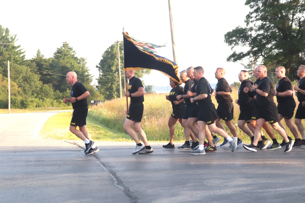 Installation Run brings together Soldiers from across Fort McCoy to build esprit de corps