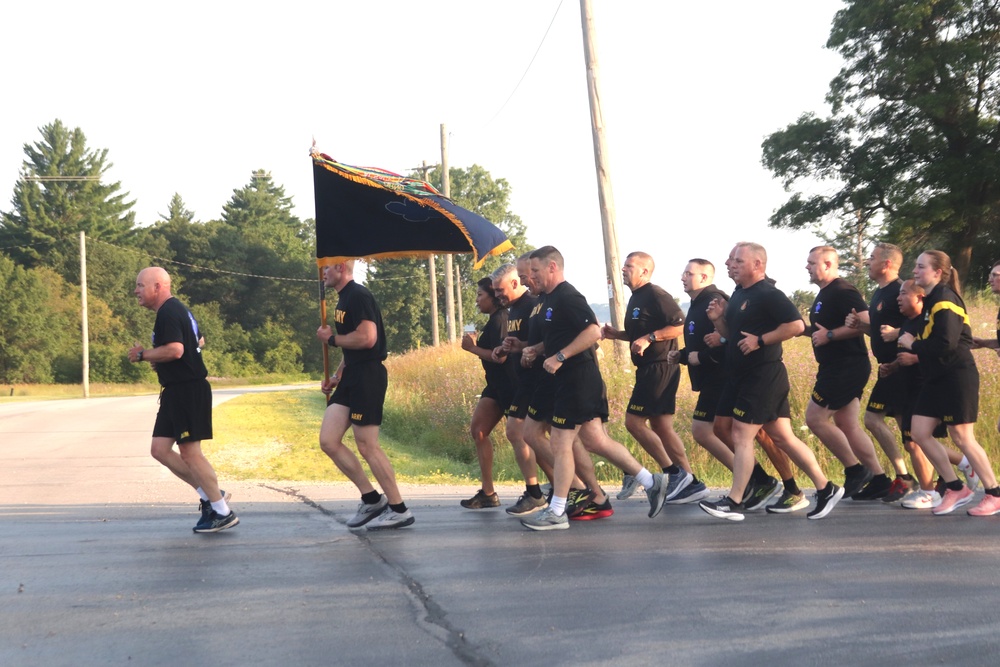 Installation Run brings together Soldiers from across Fort McCoy to build esprit de corps