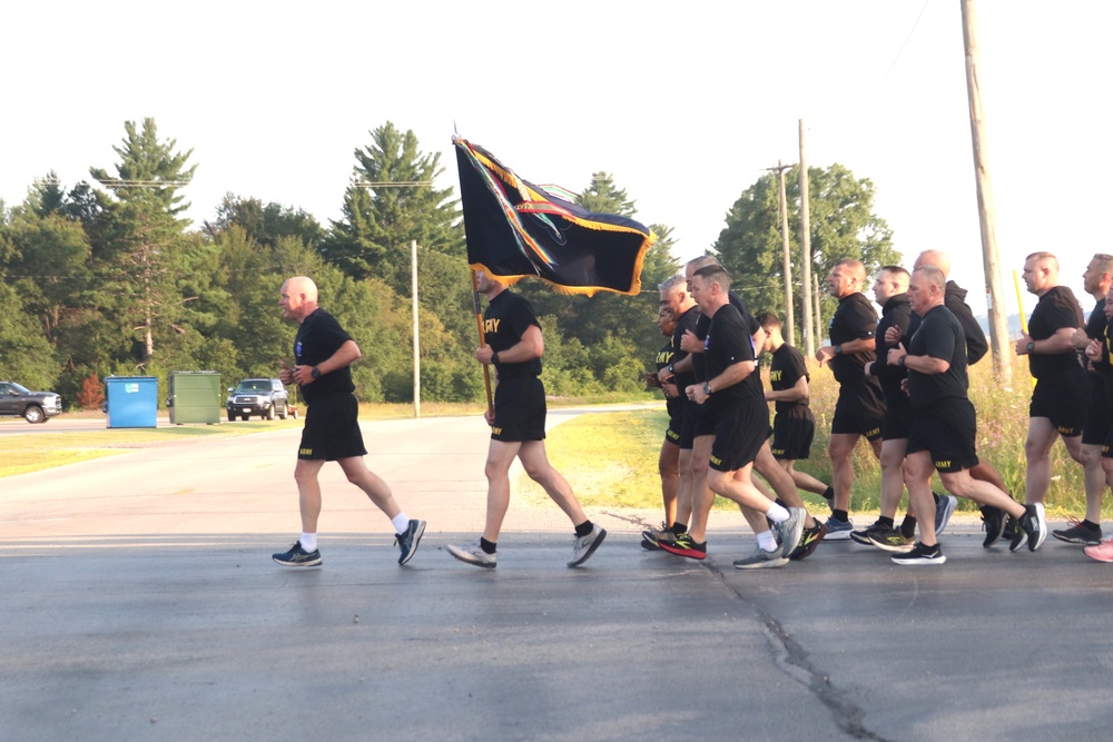 Installation Run brings together Soldiers from across Fort McCoy to build esprit de corps