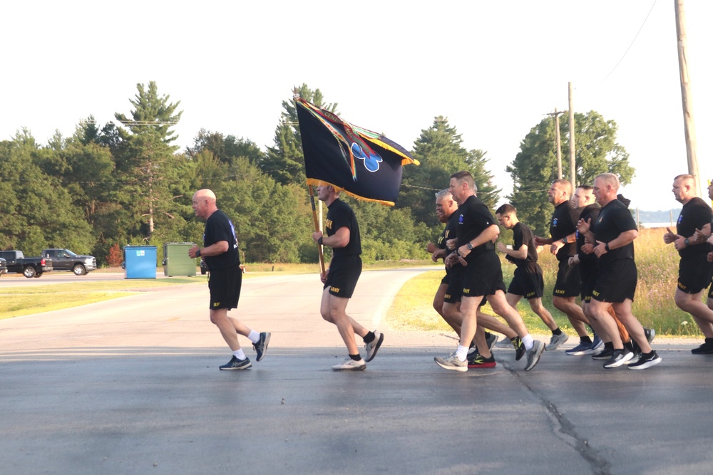 Installation Run brings together Soldiers from across Fort McCoy to build esprit de corps