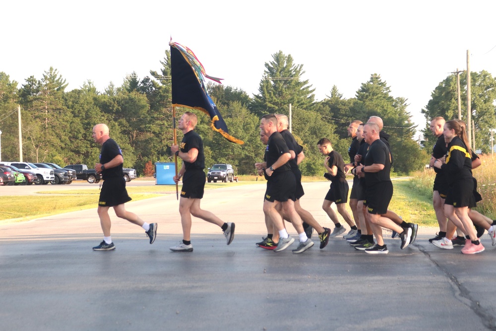 Installation Run brings together Soldiers from across Fort McCoy to build esprit de corps