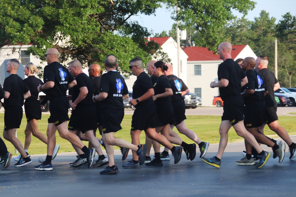 Installation Run brings together Soldiers from across Fort McCoy to build esprit de corps