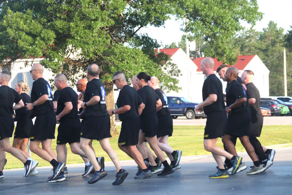 Installation Run brings together Soldiers from across Fort McCoy to build esprit de corps