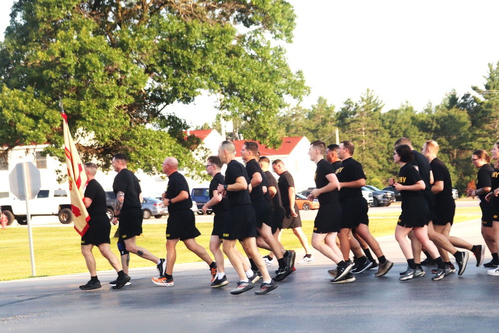 Installation Run brings together Soldiers from across Fort McCoy to build esprit de corps