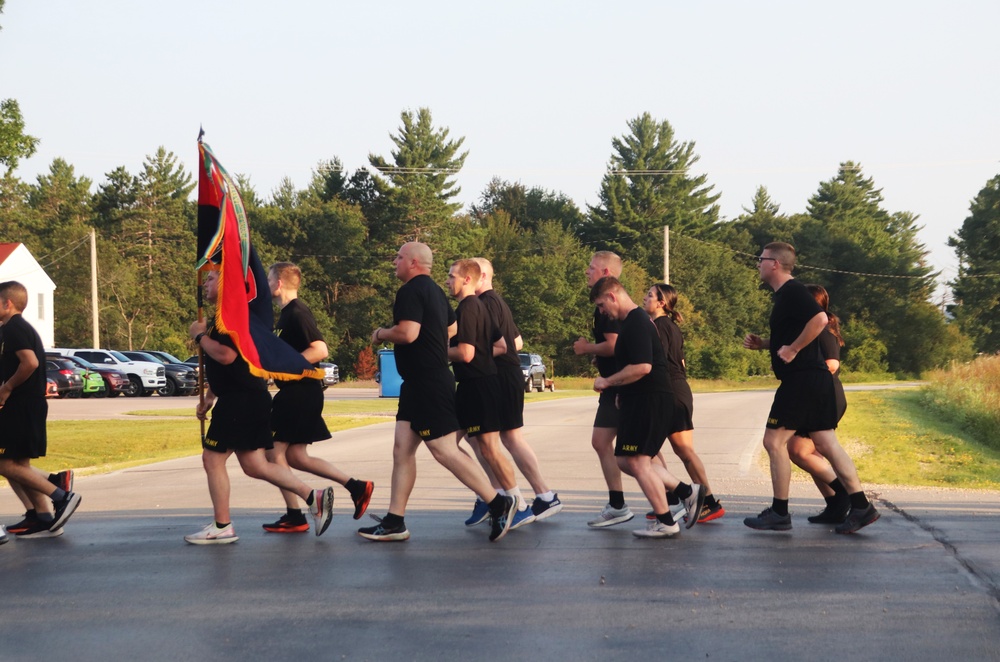 Installation Run brings together Soldiers from across Fort McCoy to build esprit de corps