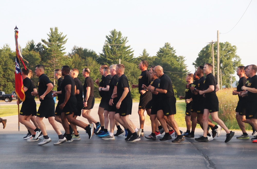 Installation Run brings together Soldiers from across Fort McCoy to build esprit de corps