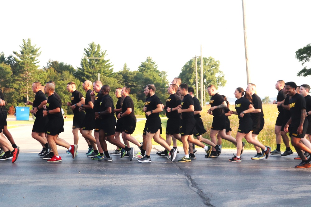 Installation Run brings together Soldiers from across Fort McCoy to build esprit de corps