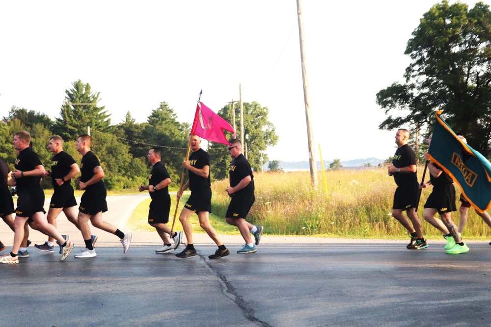 Installation Run brings together Soldiers from across Fort McCoy to build esprit de corps