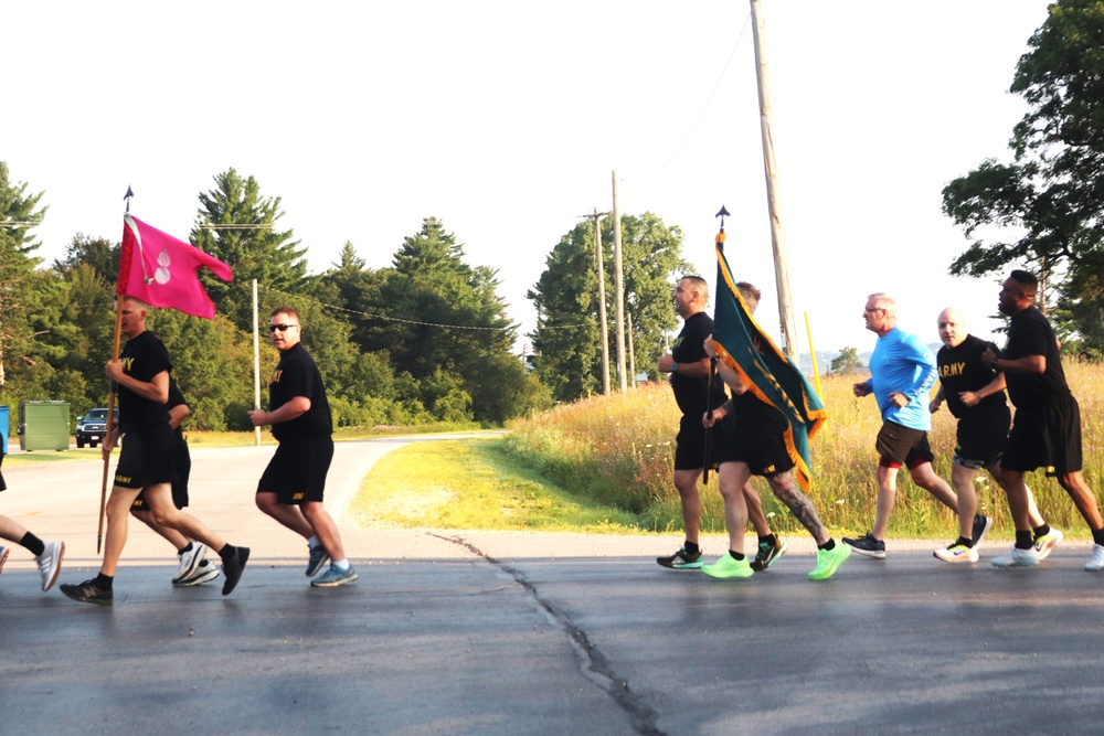 Installation Run brings together Soldiers from across Fort McCoy to build esprit de corps