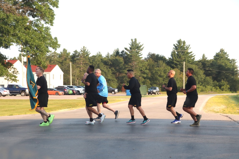 Installation Run brings together Soldiers from across Fort McCoy to build esprit de corps