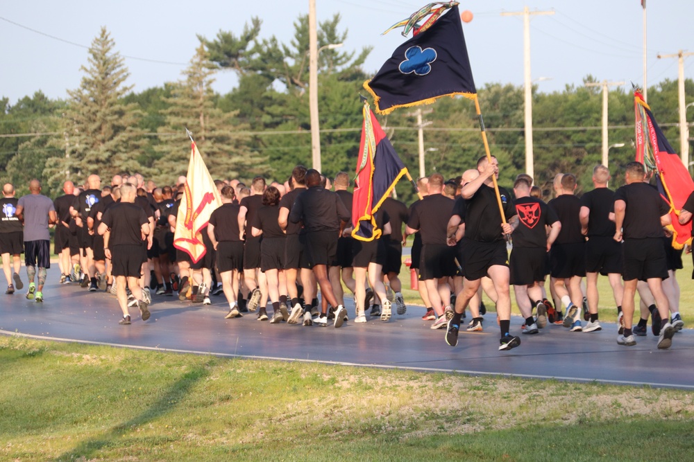 Installation Run brings together Soldiers from across Fort McCoy to build esprit de corps