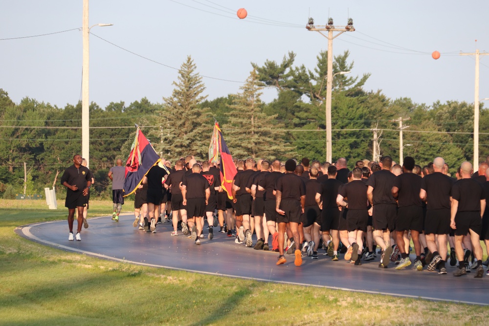 Installation Run brings together Soldiers from across Fort McCoy to build esprit de corps