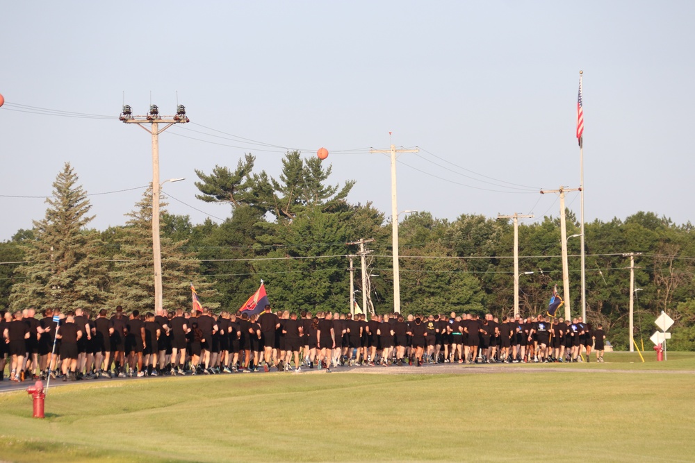 Installation Run brings together Soldiers from across Fort McCoy to build esprit de corps