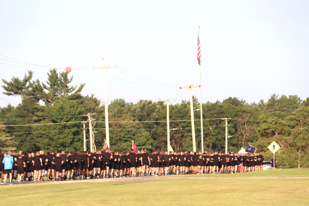 Installation Run brings together Soldiers from across Fort McCoy to build esprit de corps