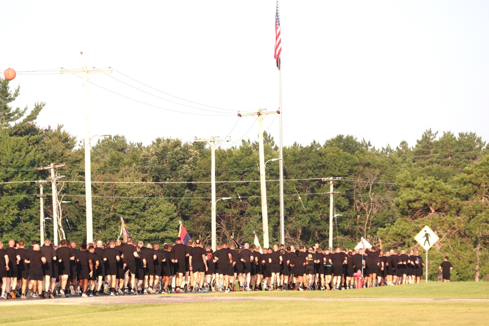 Installation Run brings together Soldiers from across Fort McCoy to build esprit de corps