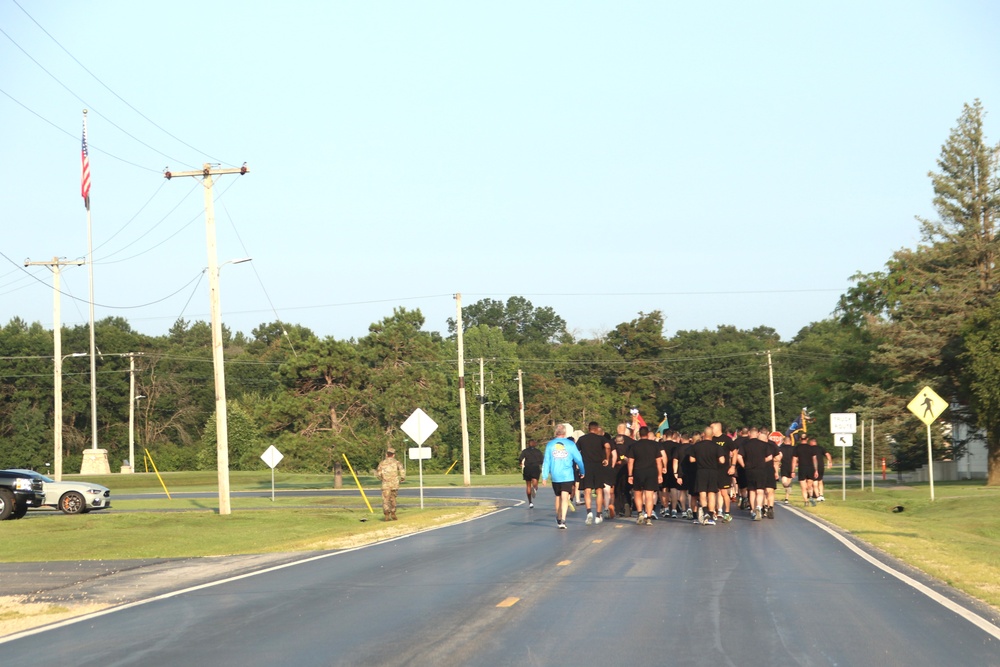 Installation Run brings together Soldiers from across Fort McCoy to build esprit de corps