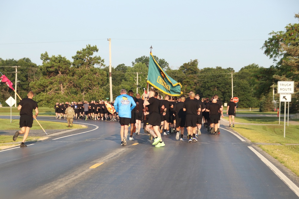 Installation Run brings together Soldiers from across Fort McCoy to build esprit de corps