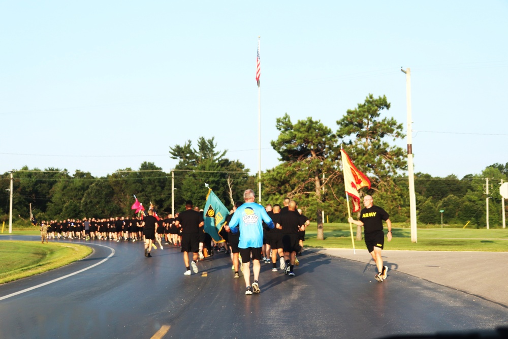 Installation Run brings together Soldiers from across Fort McCoy to build esprit de corps