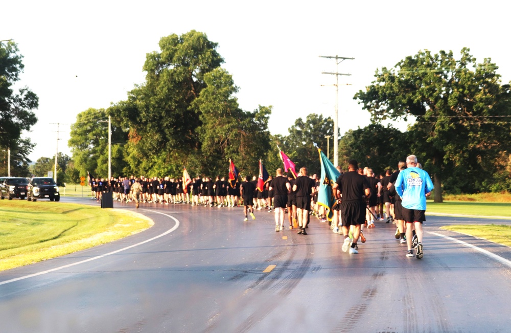 Installation Run brings together Soldiers from across Fort McCoy to build esprit de corps