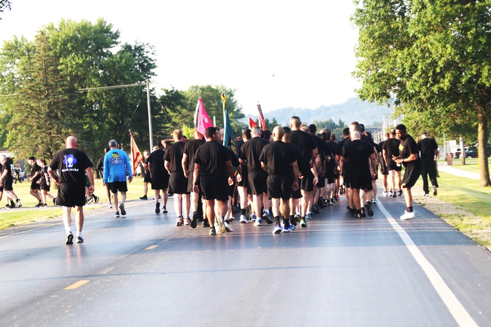 Installation Run brings together Soldiers from across Fort McCoy to build esprit de corps