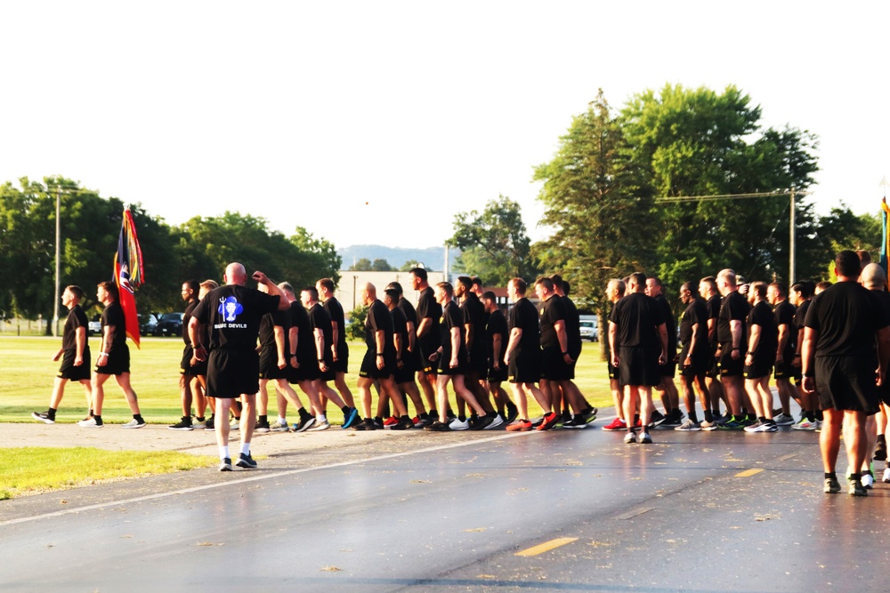 Installation Run brings together Soldiers from across Fort McCoy to build esprit de corps