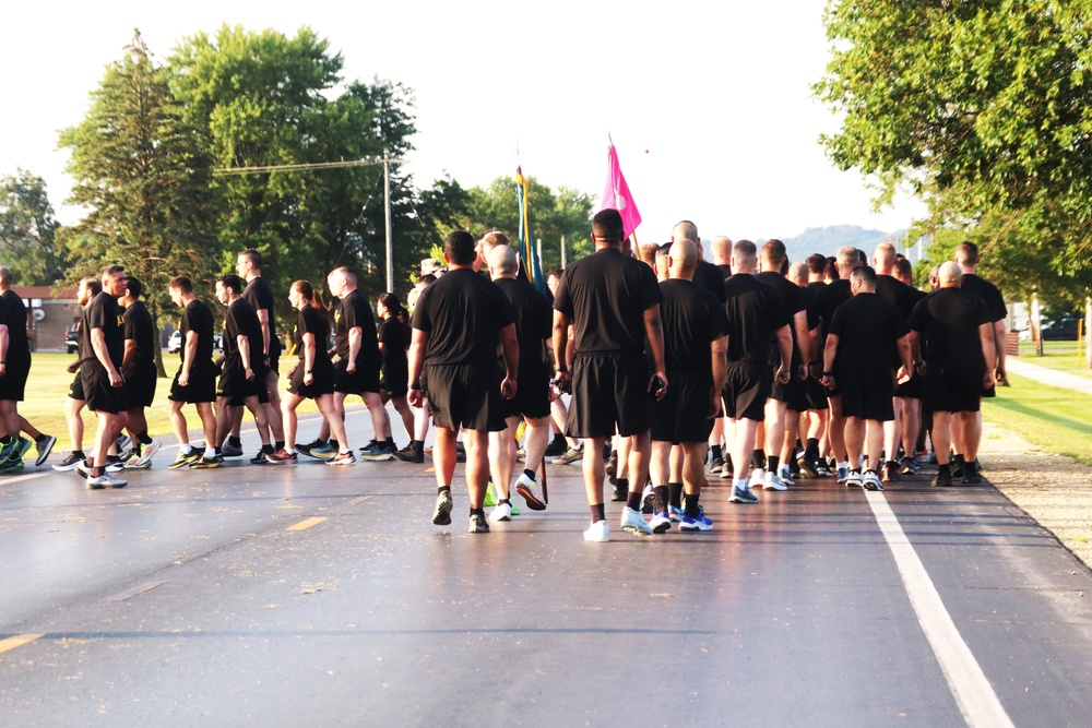 Installation Run brings together Soldiers from across Fort McCoy to build esprit de corps