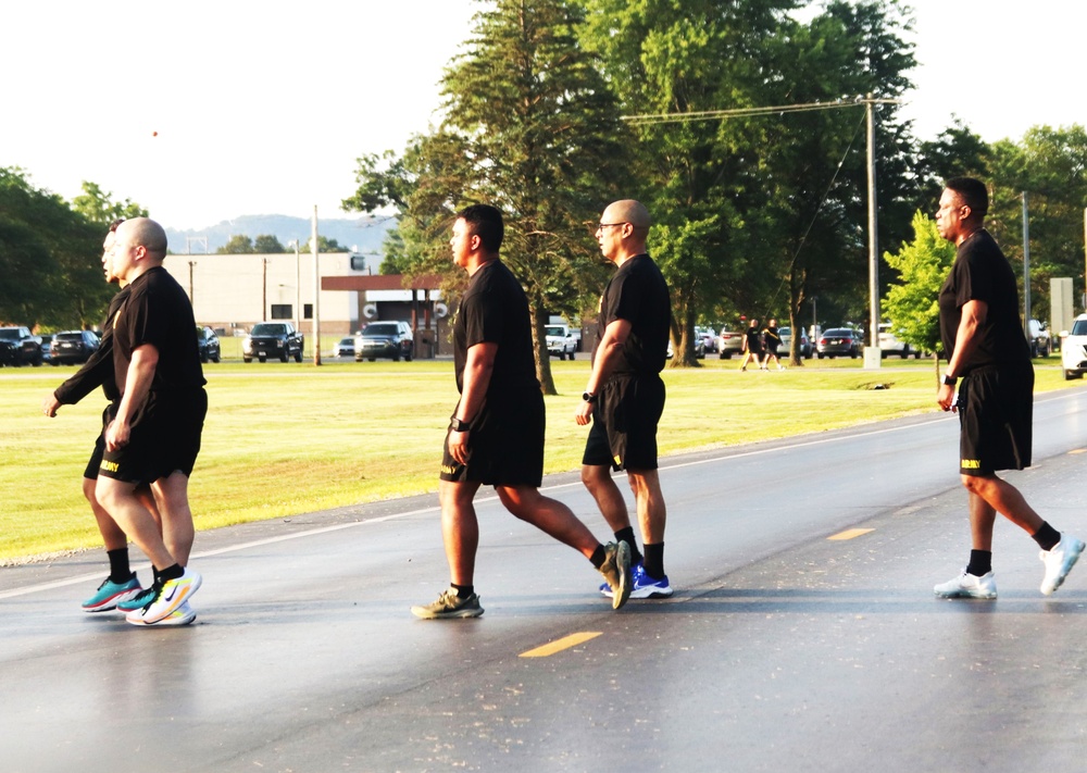 Installation Run brings together Soldiers from across Fort McCoy to build esprit de corps