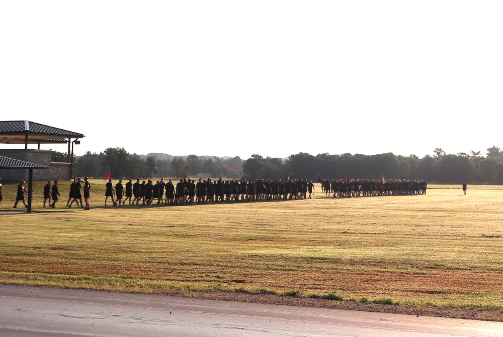 Installation Run brings together Soldiers from across Fort McCoy to build esprit de corps