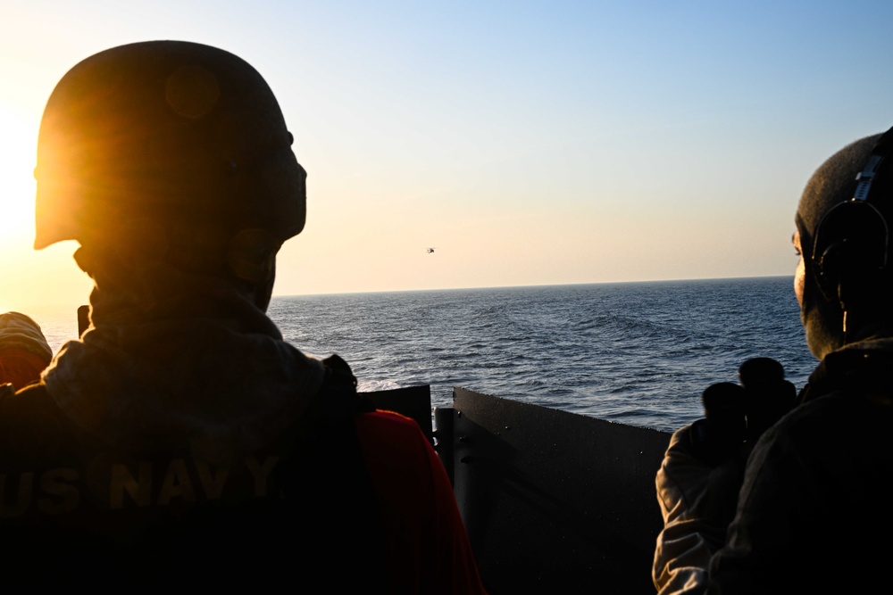 USS Theodore Roosevelt Conducts Gun Quarters