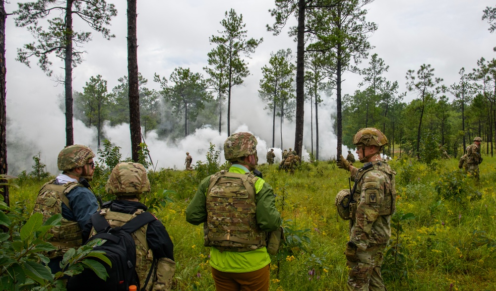 Staff delegates visit Fort Johnson, observe readiness