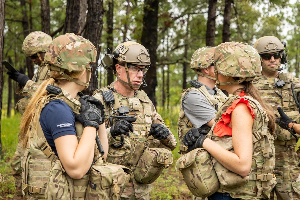 Staff delegates visit Fort Johnson, observe readiness