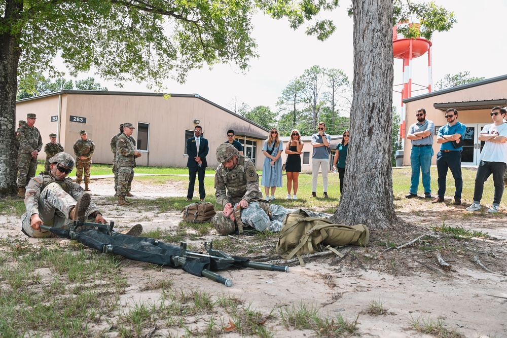 Staff delegates visit Fort Johnson, observe readiness