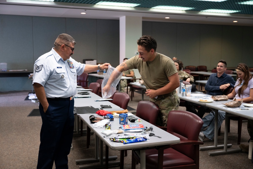 Team Kirtland prepares personal emergency bags