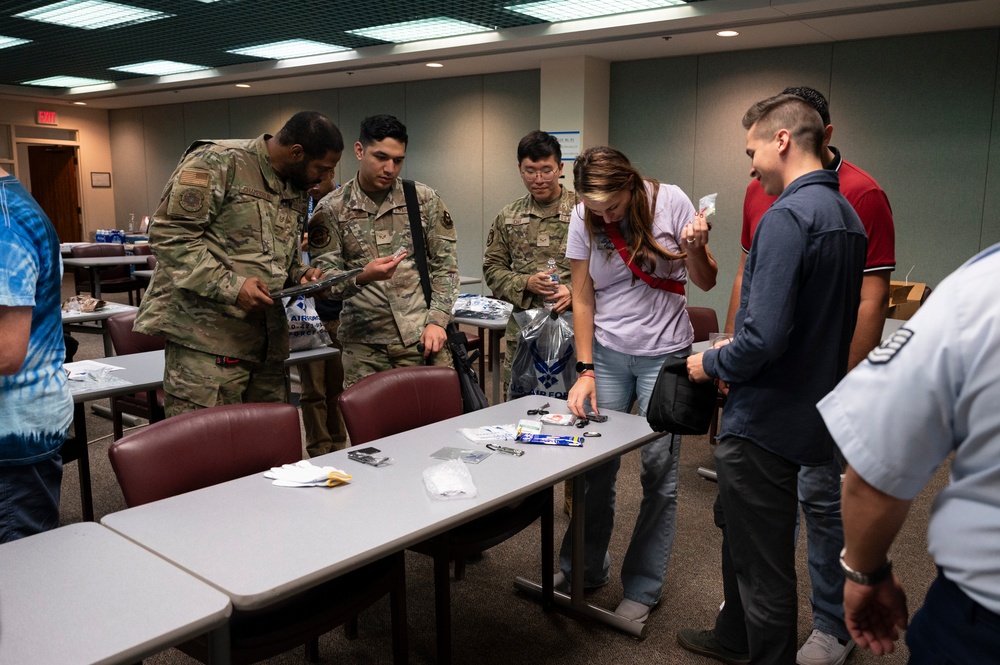 Team Kirtland prepares personal emergency bags