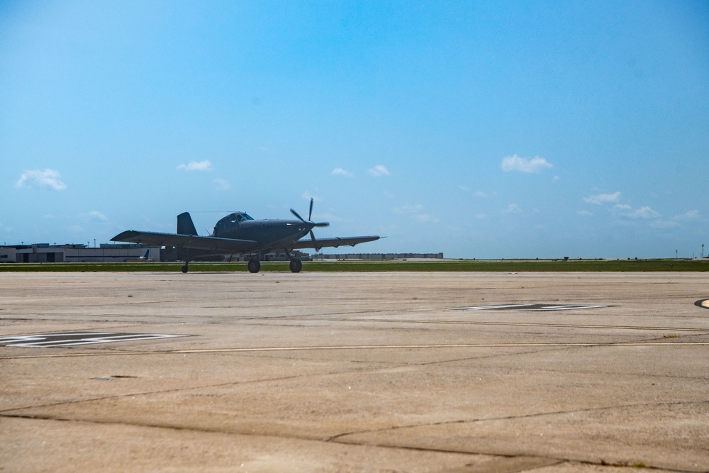 137th SOW welcomes first AT-802U aircraft