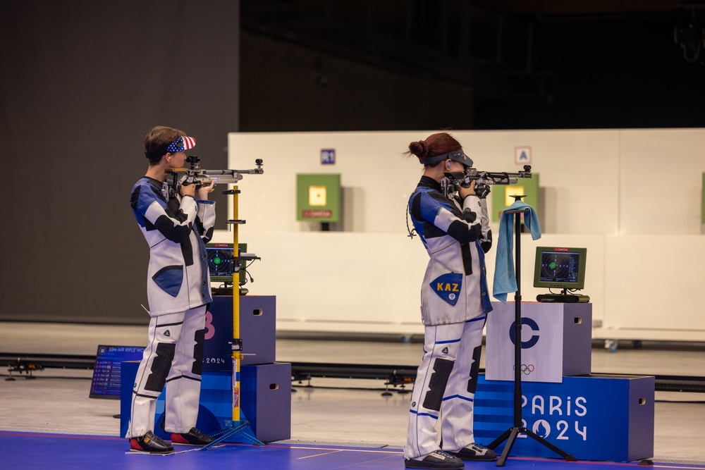 Sgt Sagen Maddalena takes fourth in women's 10-meter Air Rifle finals
