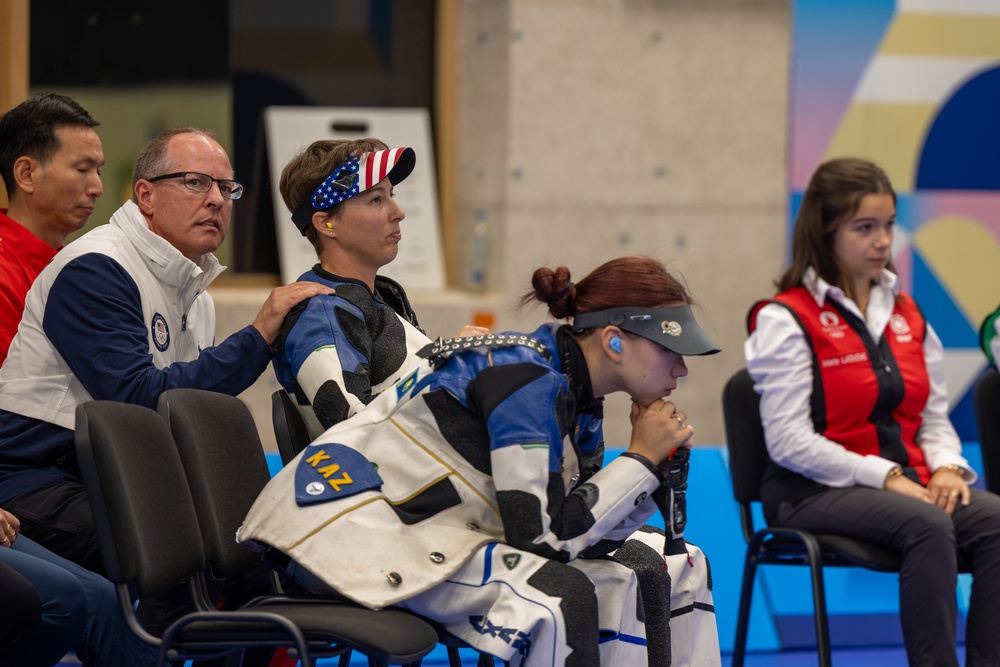 Sgt Sagen Maddalena takes fourth in women's 10-meter Air Rifle finals
