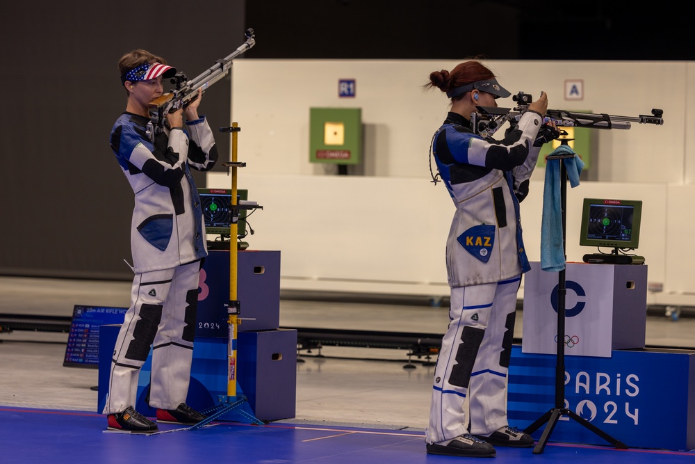 Sgt Sagen Maddalena takes fourth in women's 10-meter Air Rifle finals