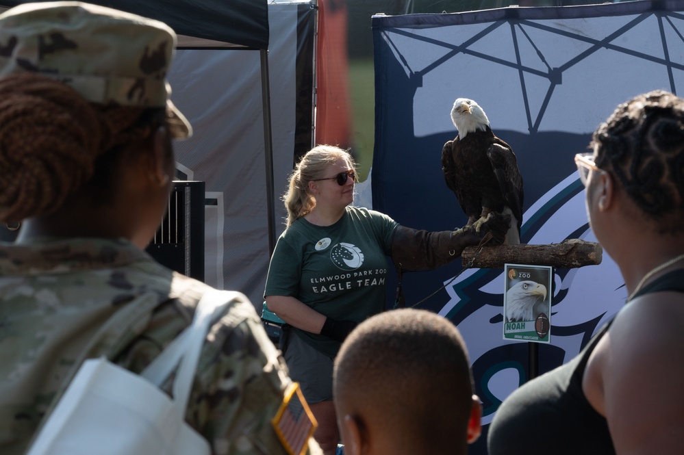 Eagle Wing visits Eagle’s training camp