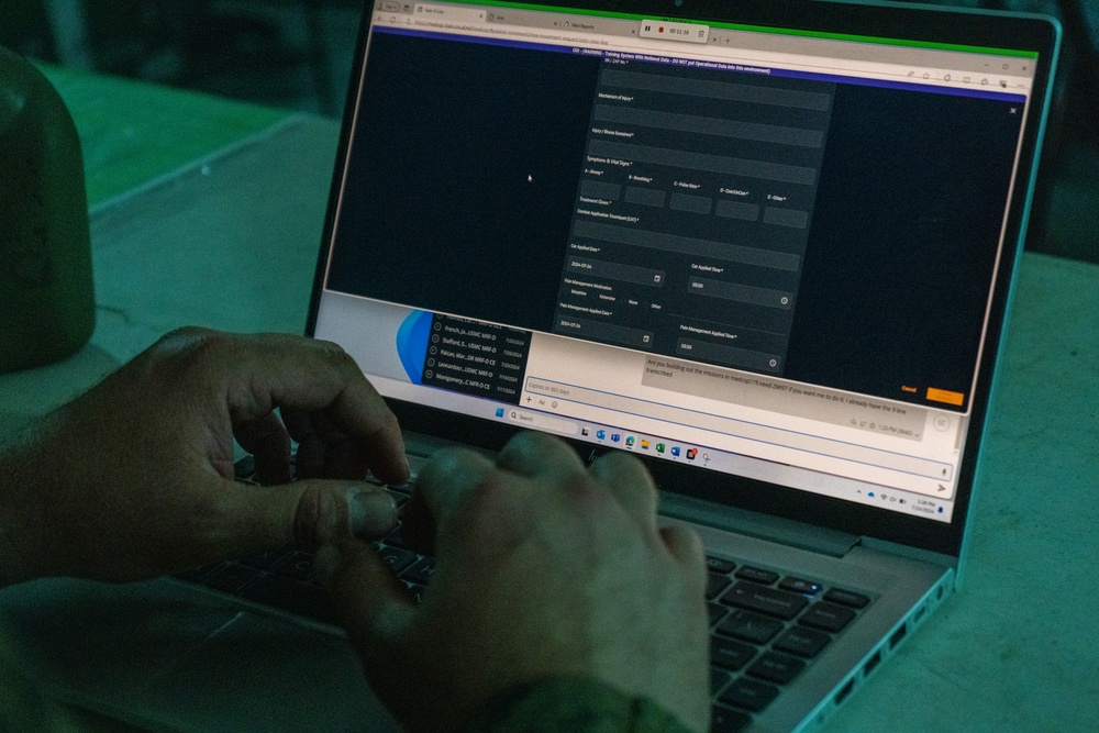 MRF-D 24.3 Medical personnel use MedCOP during Exercise Predator's Run 24