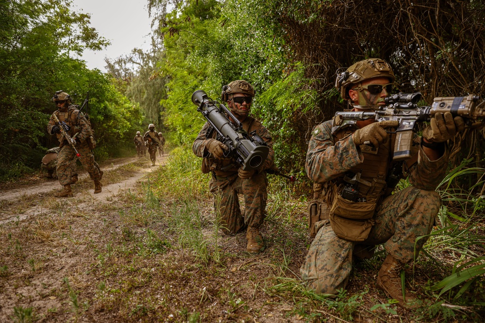 U.S. Marines Conduct Amphibious Raid with Partner Forces