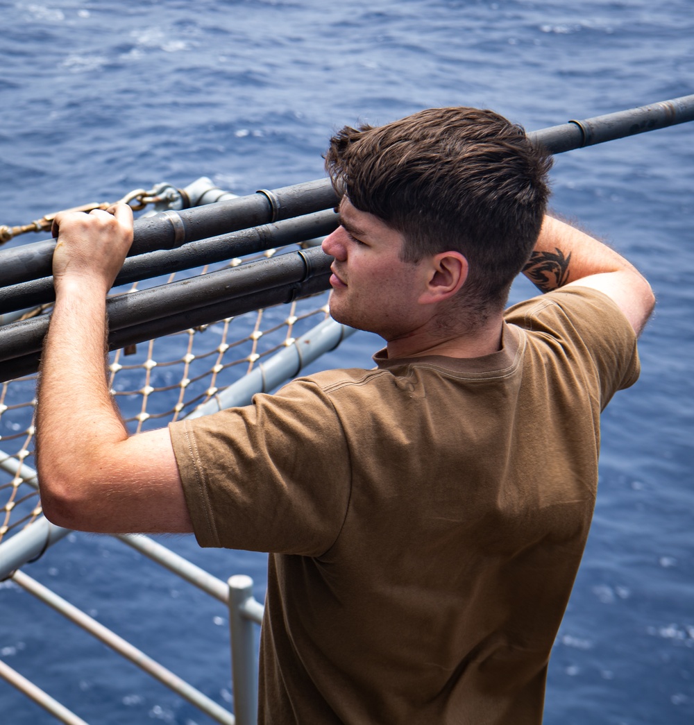 Nimitz Sailor Conducts CIWS Maintenance