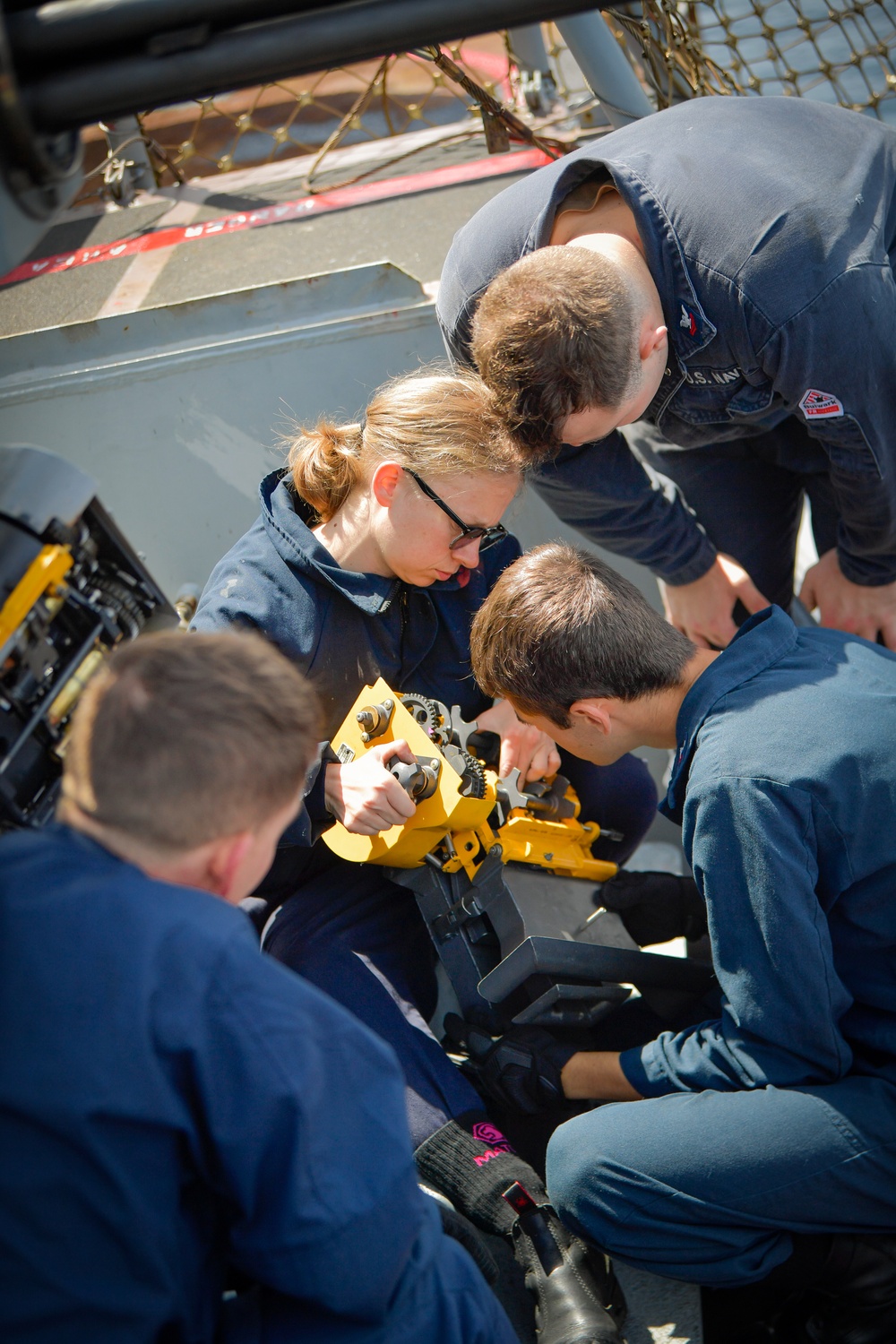 Nimitz Sailors Conduct Maintenance on CIWS