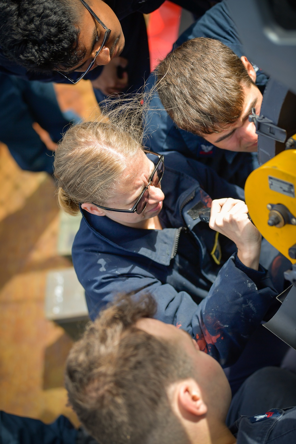 Nimitz Sailors Conduct Maintenance on CIWS