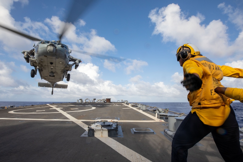 O’Kane Sailors conduct flight operations