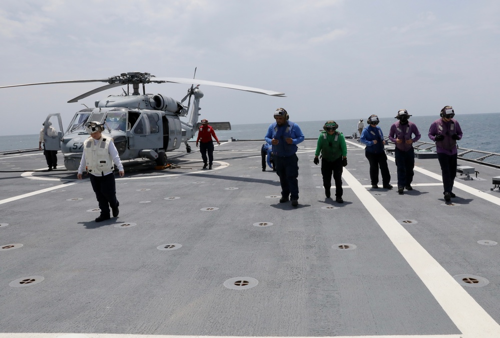 USS Gabrielle Giffords (LCS 10) gets underway for CARAT Thailand 2024