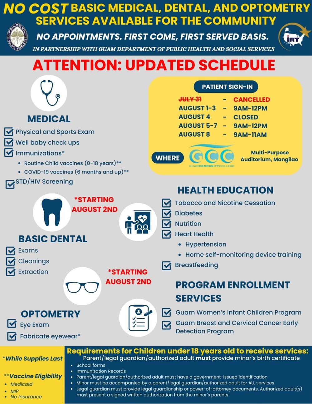 2024 Guam Wellness Innovative Readiness Training Flyer updated