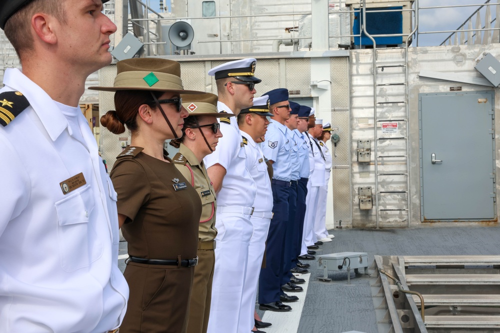 U.S. and Partner Nation Service Members Man the Rails at Legazpi Philippines for Pacific Partnership 24-2