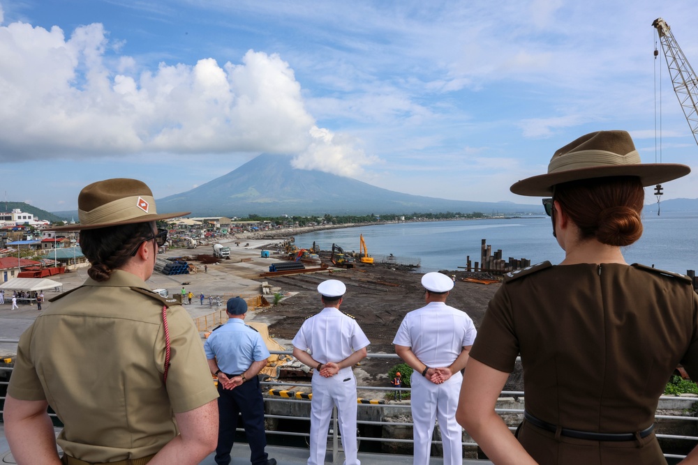 U.S. and Partner Nation Service Members Man the Rails at Legazpi Philippines for Pacific Partnership 24-2